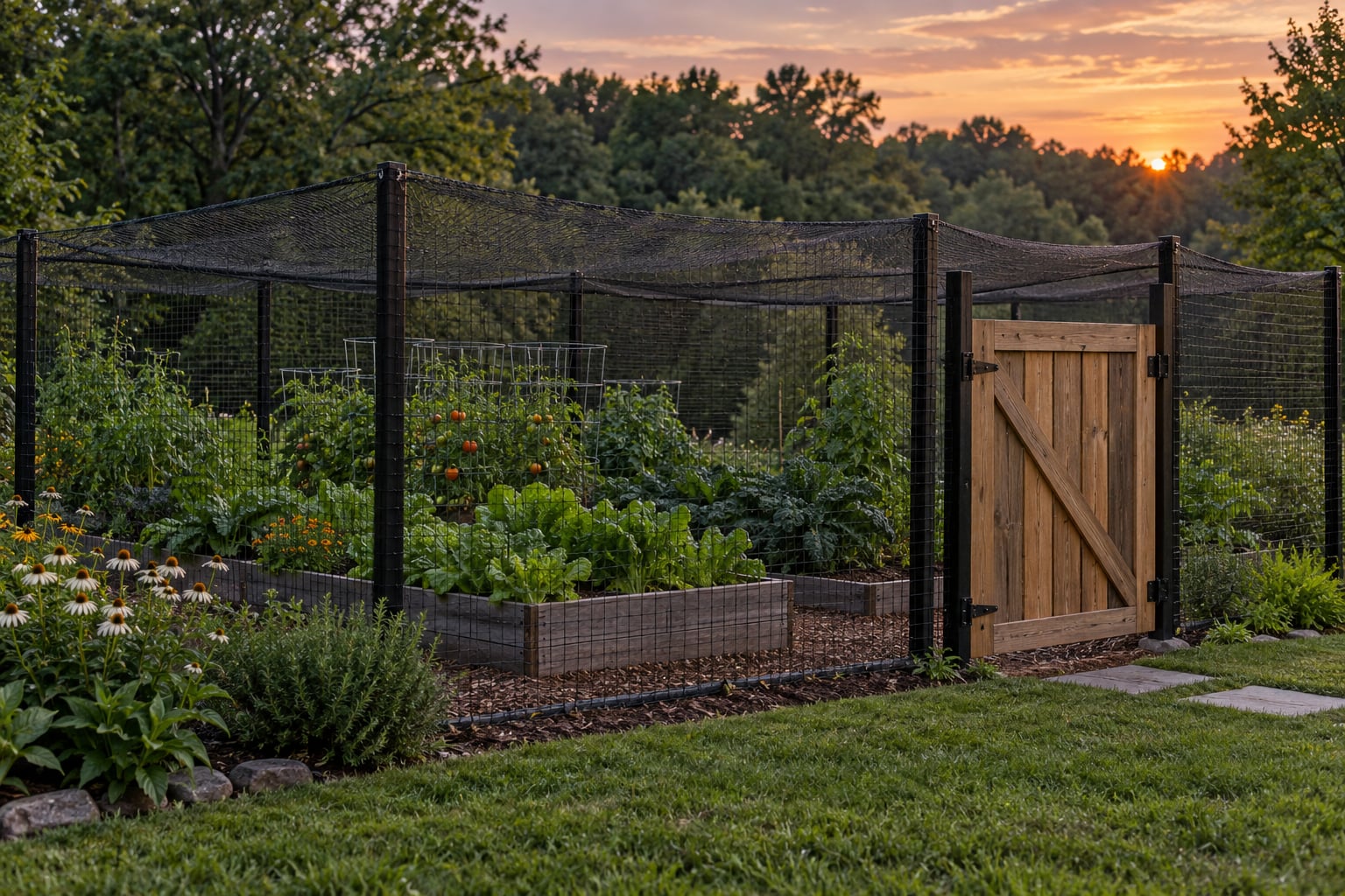 how to keep deer out of a garden