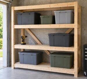how to build garage shelving that holds weight