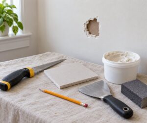 how to patch drywall holes neatly