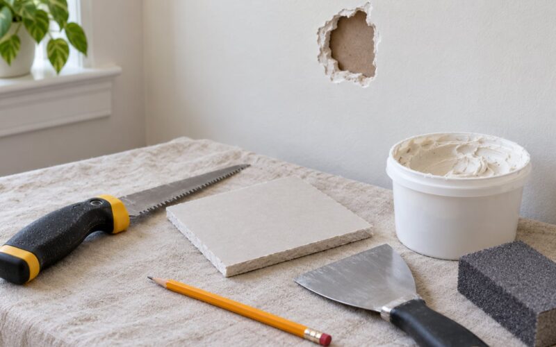 How to Patch Drywall Holes Neatly: A Beginner Guide (2026)