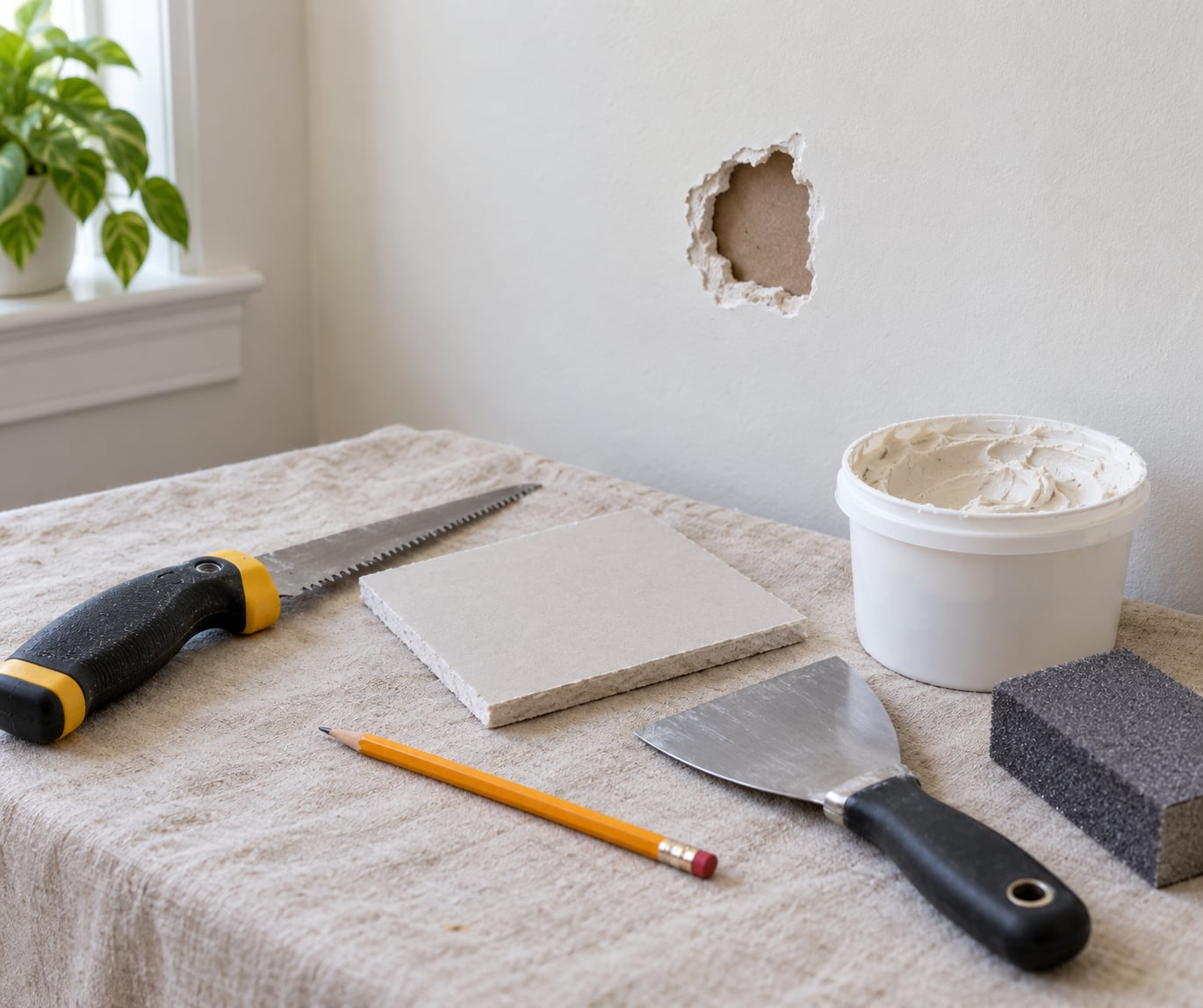 how to patch drywall holes neatly