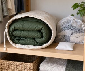 how to store a sleeping bag properly
