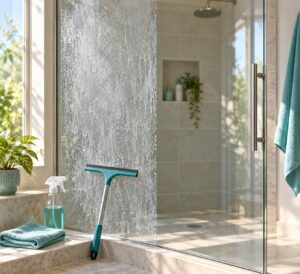 how to remove hard water stains from glass
