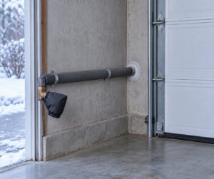 how to prevent frozen pipes in a garage