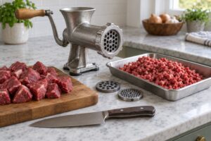 how to grind your own burger meat at home
