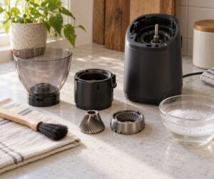 how to clean a burr grinder properly