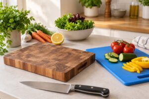 wood vs plastic cutting boards which is safer