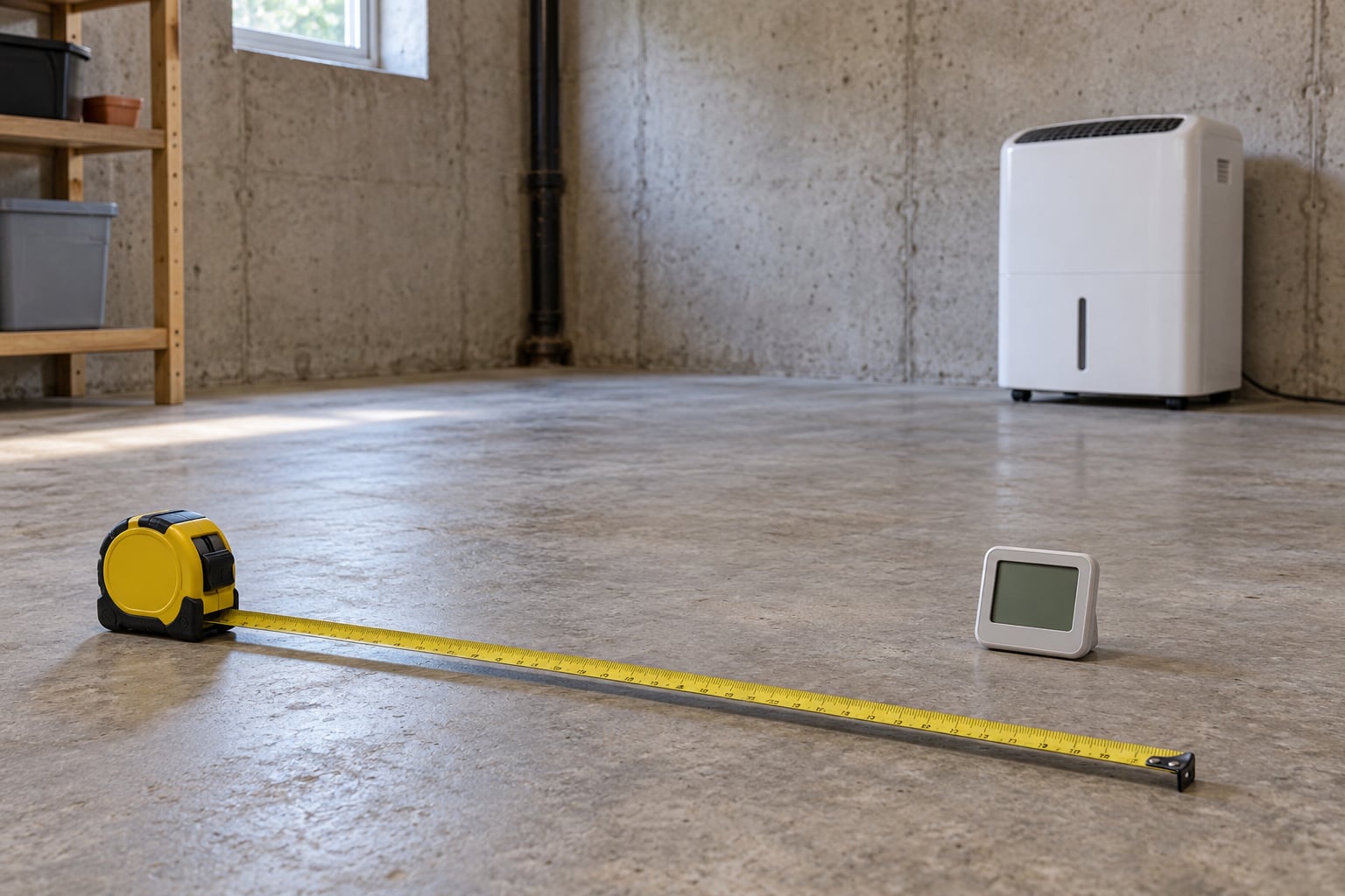 how to size a dehumidifier for a basement