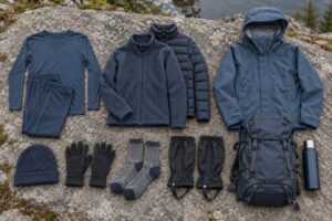 how to layer clothing for cold weather hiking