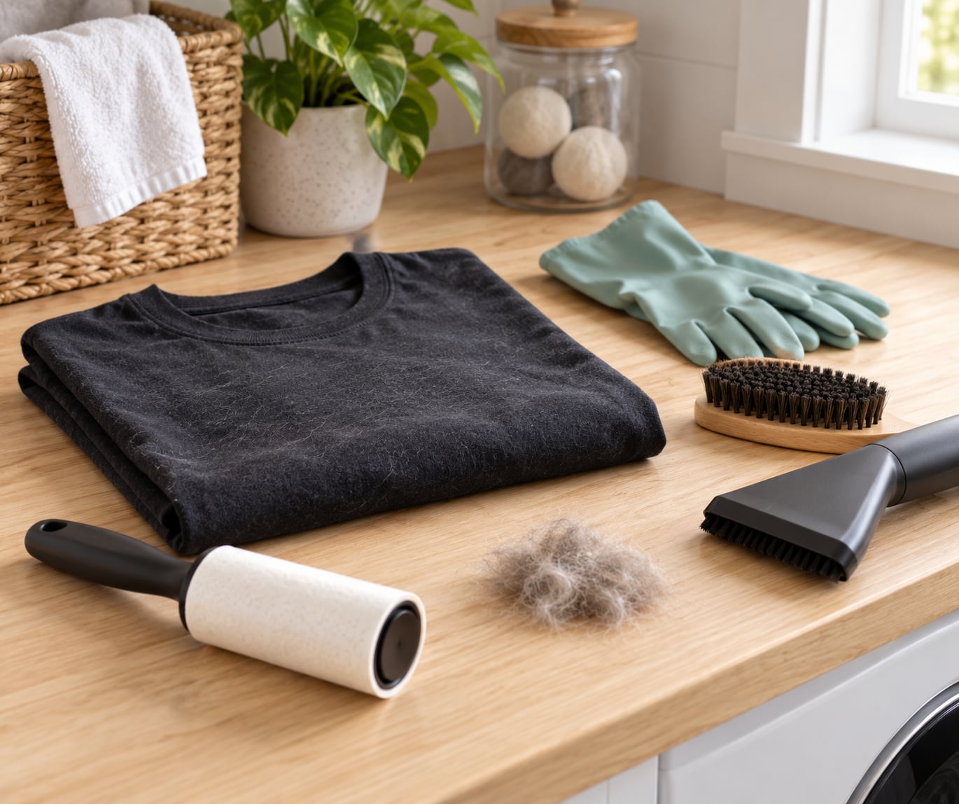 how to remove pet hair from laundry