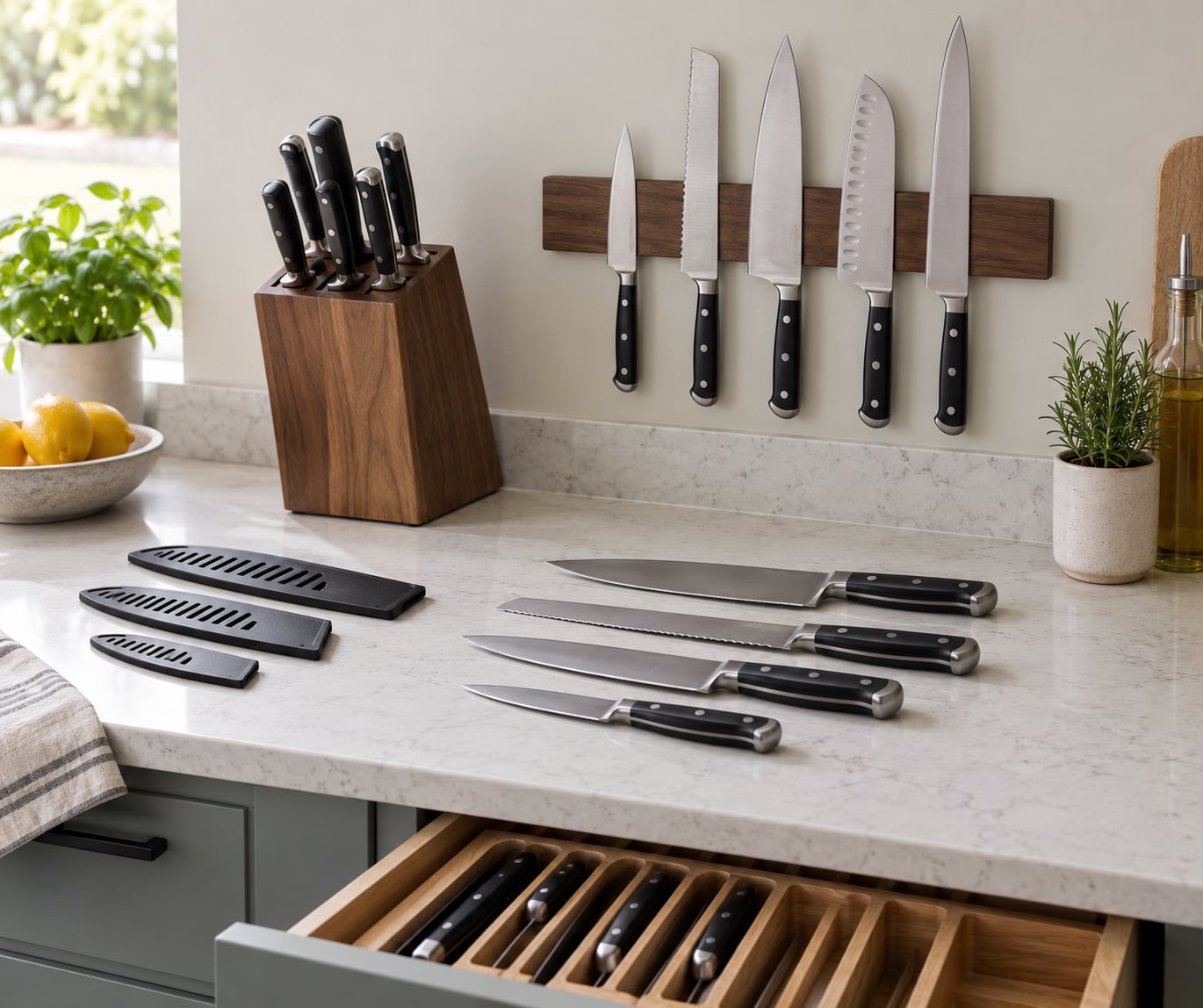 how to store knives without dulling them