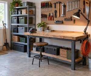 how to organize a garage workshop