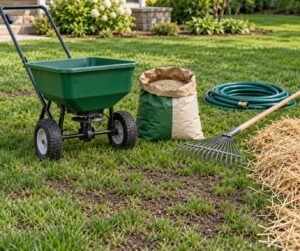 how to overseed a lawn step by step