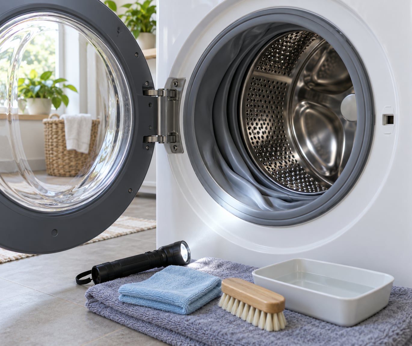how to clean a washing machine drum