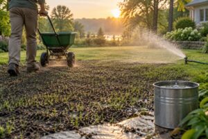 how to water new grass seed