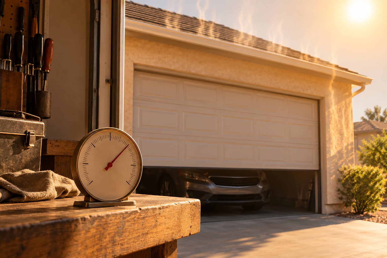 why does my garage get so hot in summer
