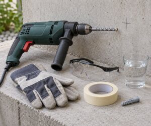 how to drill into concrete without a hammer drill