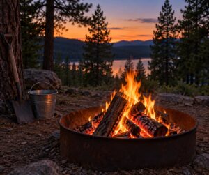 how to build a campfire that lasts all night