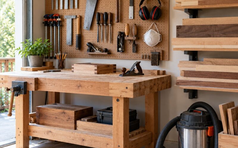 How to Set Up a Small Woodshop in a Garage Safely (October 2026)