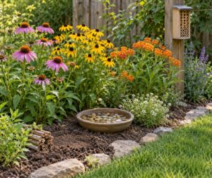 how to attract pollinators to a small yard