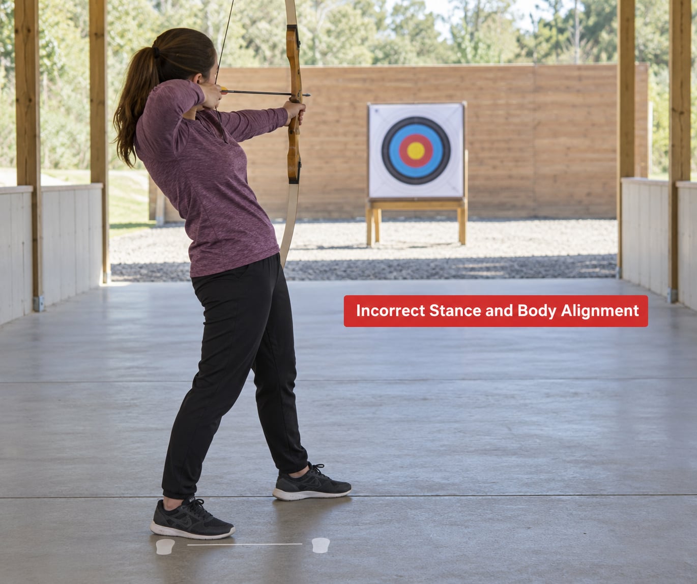 Incorrect Stance and Body Alignment