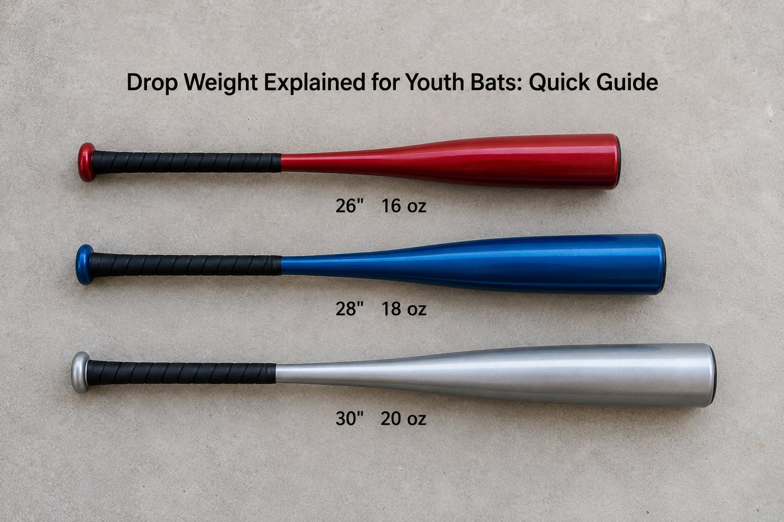 Drop Weight Explained for Youth Bats: Quick Guide