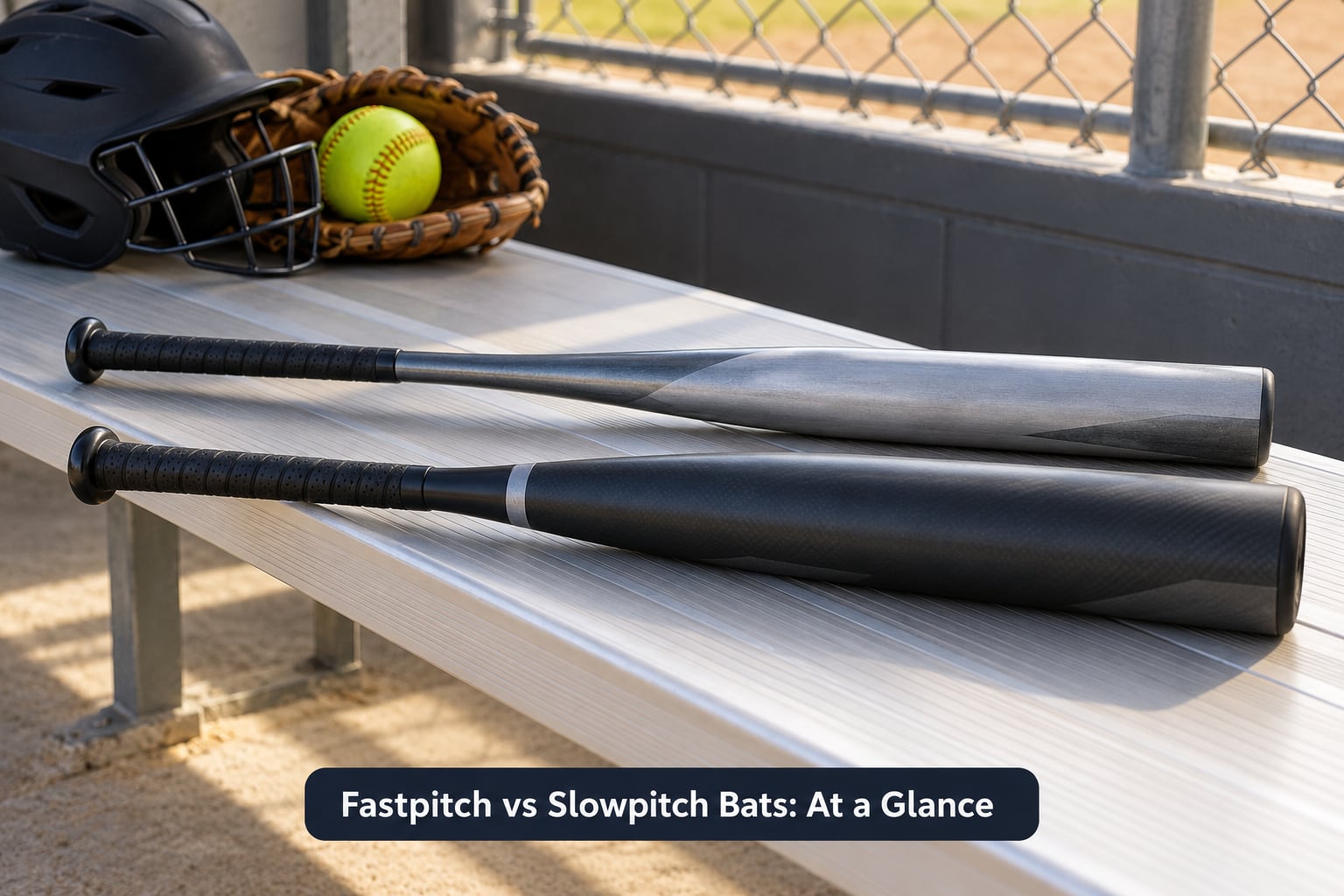 Fastpitch vs Slowpitch Bats: At a Glance