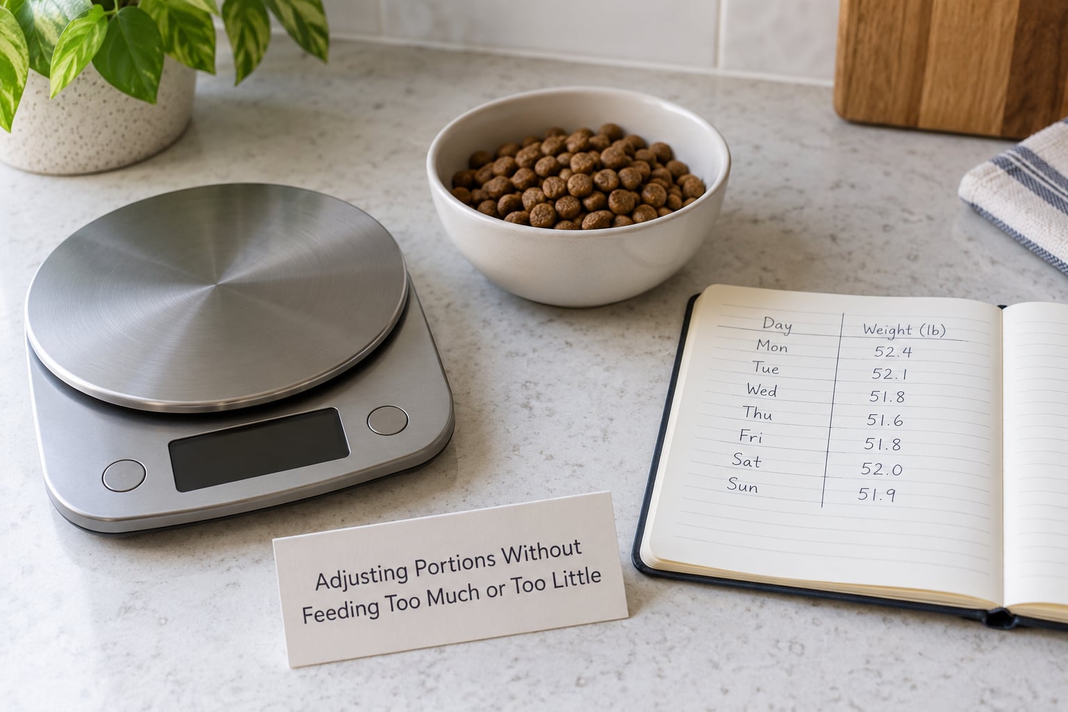 Adjusting Portions Without Feeding Too Much or Too Little