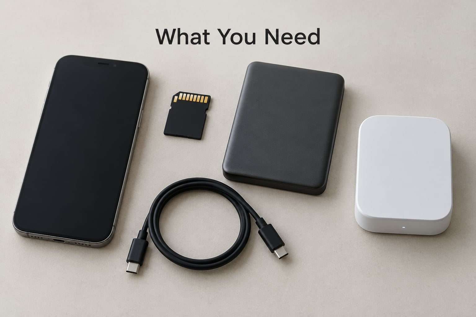What You Need