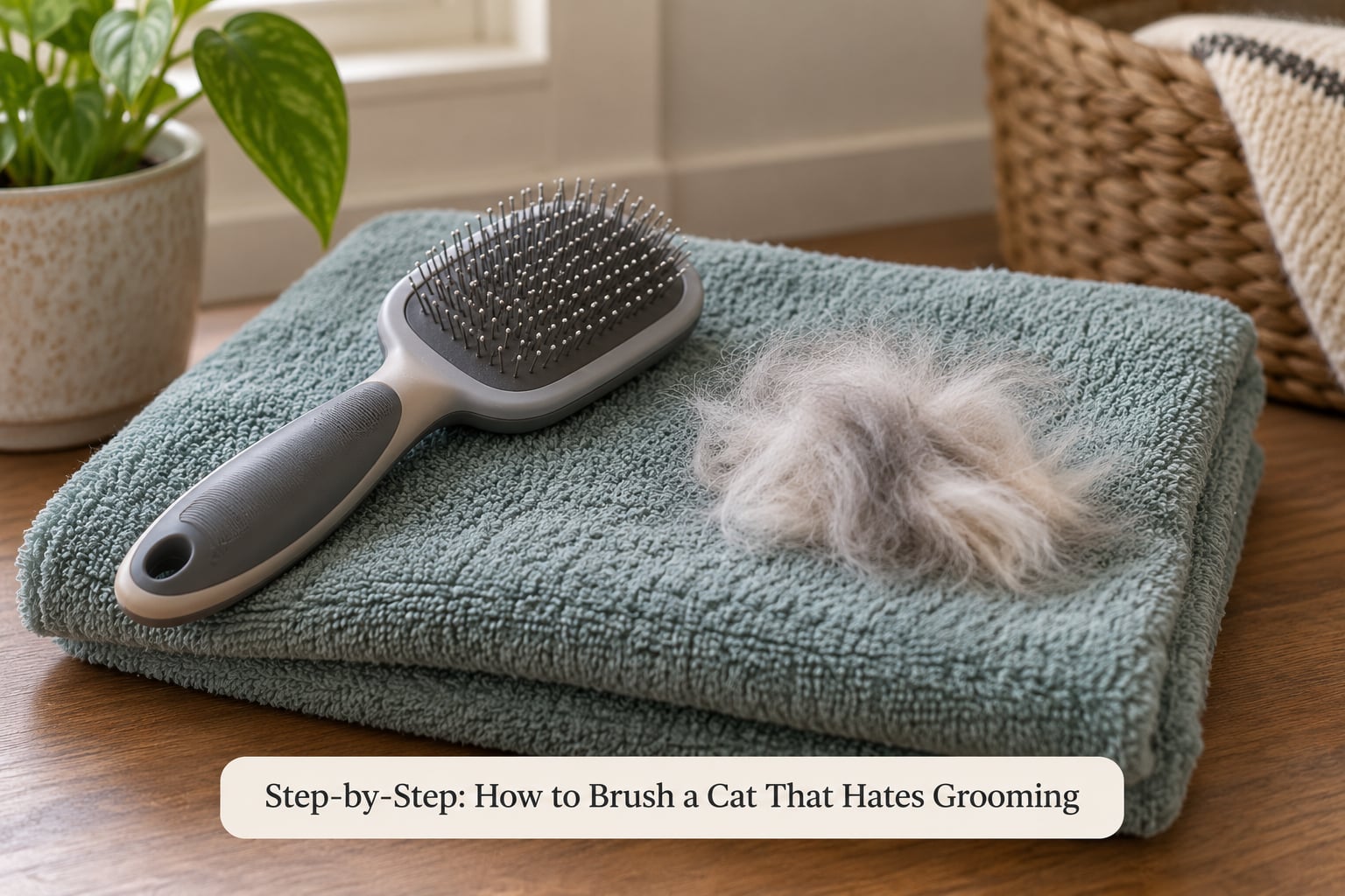 Step-by-Step: How to Brush a Cat That Hates Grooming