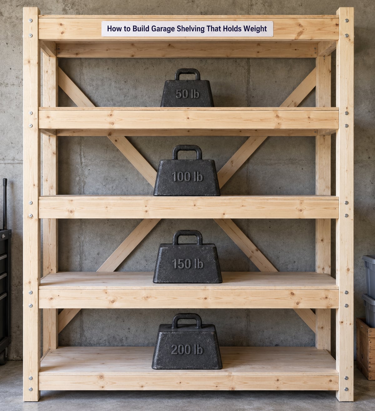 How to Build Garage Shelving That Holds Weight