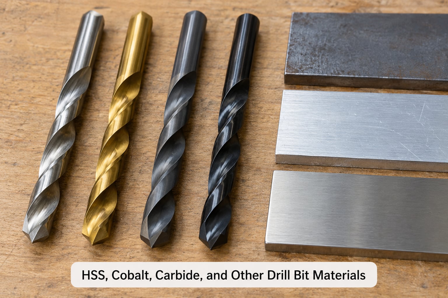 HSS, Cobalt, Carbide, and Other Drill Bit Materials
