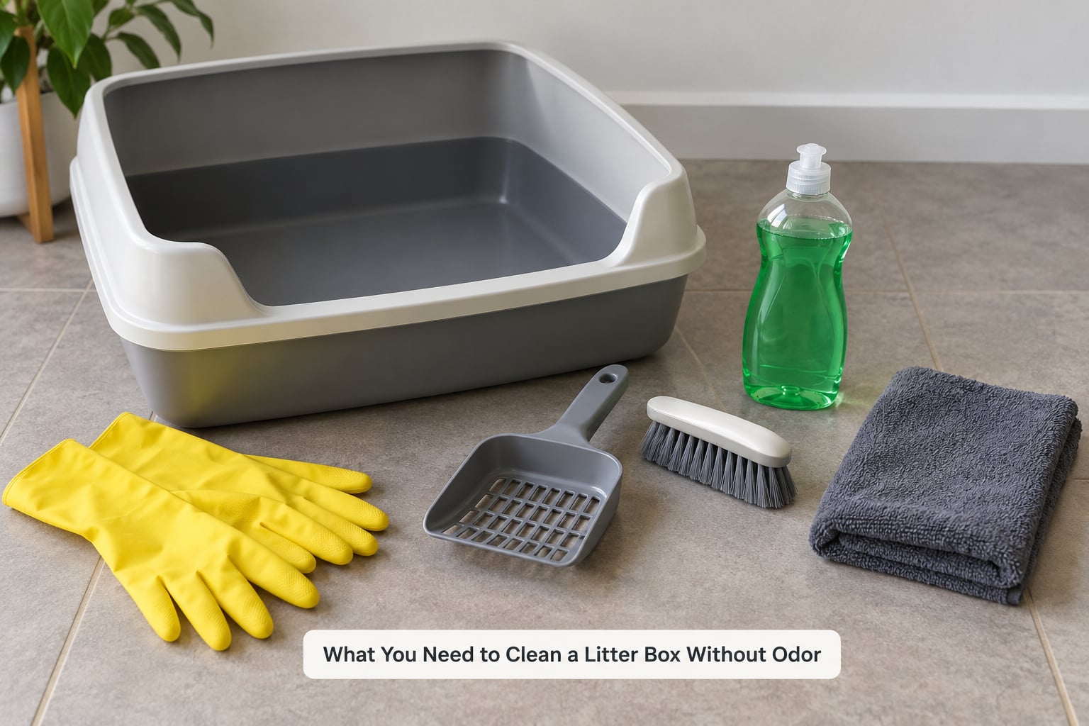 What You Need to Clean a Litter Box Without Odor
