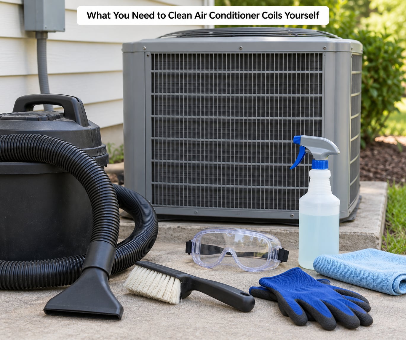 What You Need to Clean Air Conditioner Coils Yourself