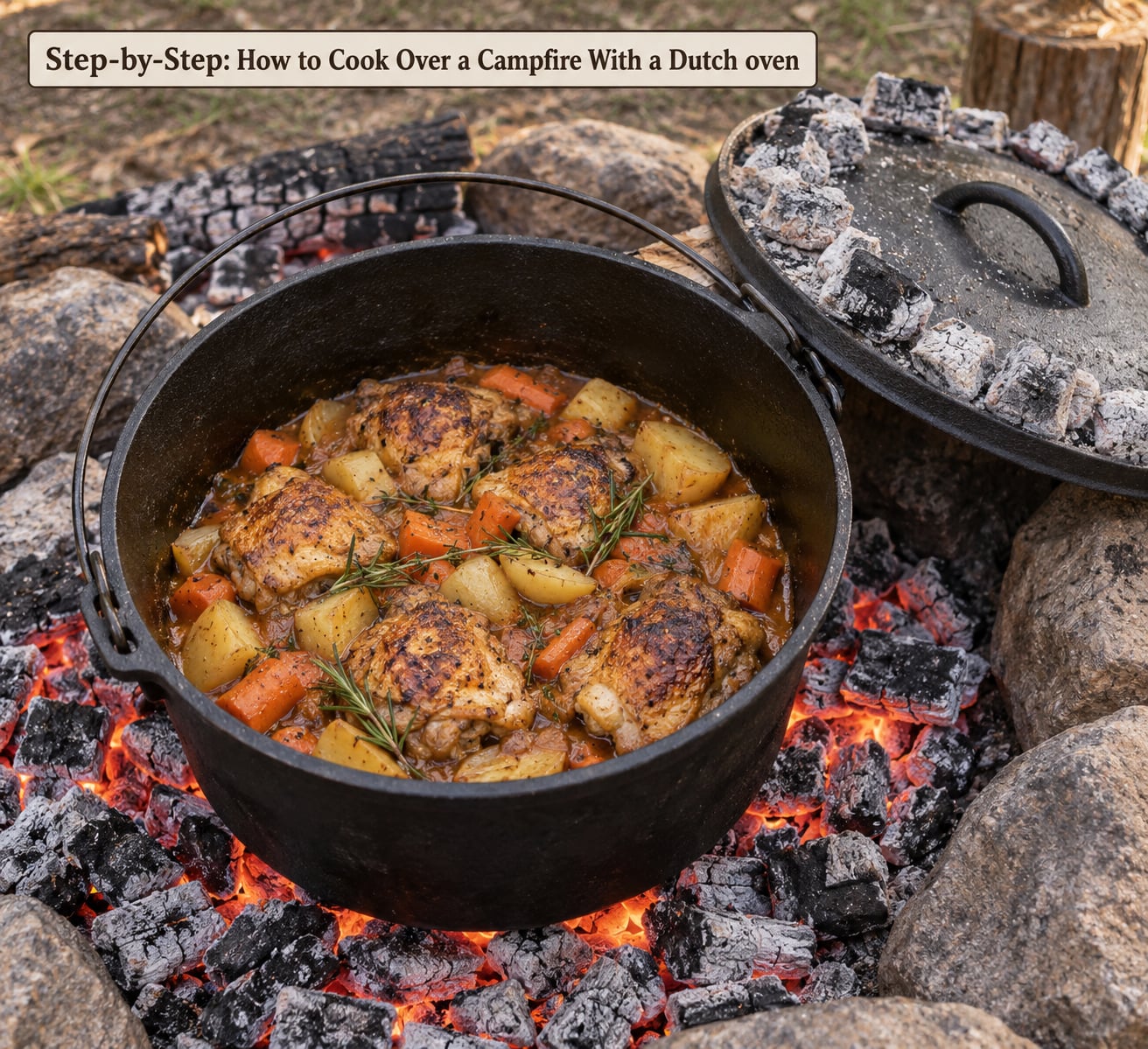 Step-by-Step: How to Cook Over a Campfire With a Dutch oven