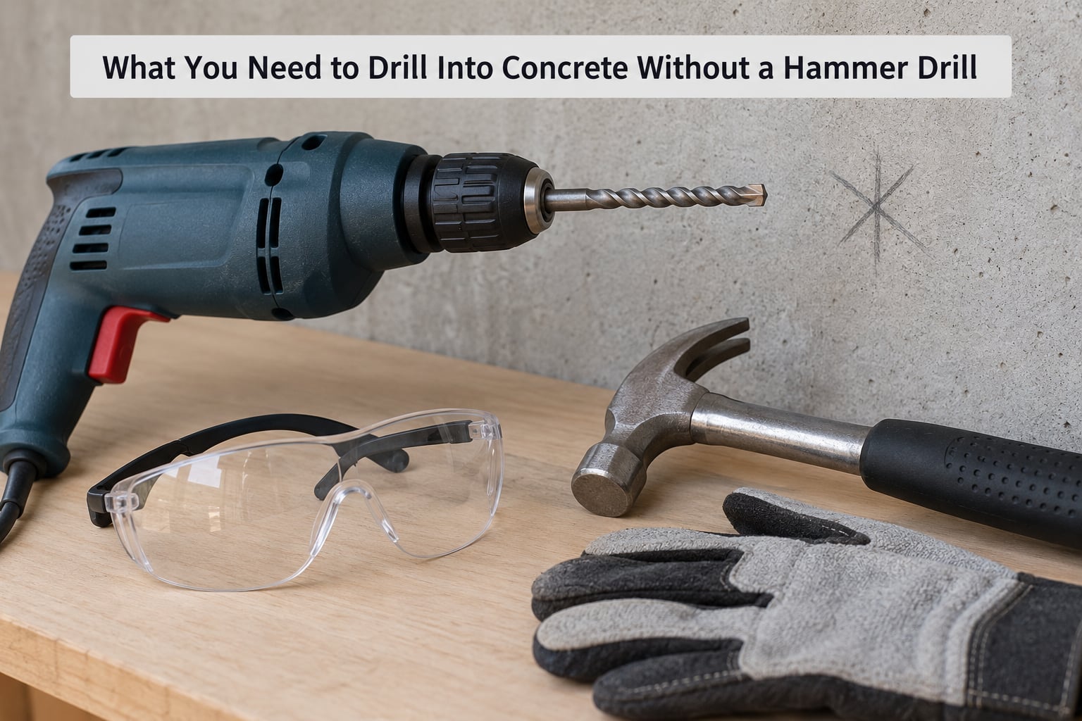 What You Need to Drill Into Concrete Without a Hammer Drill