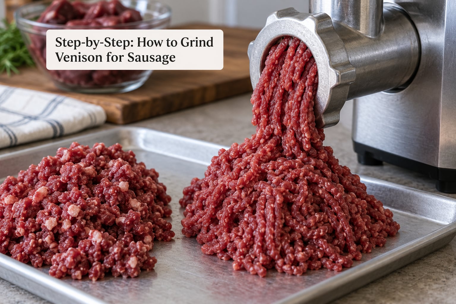 Step-by-Step: How to Grind Venison for Sausage