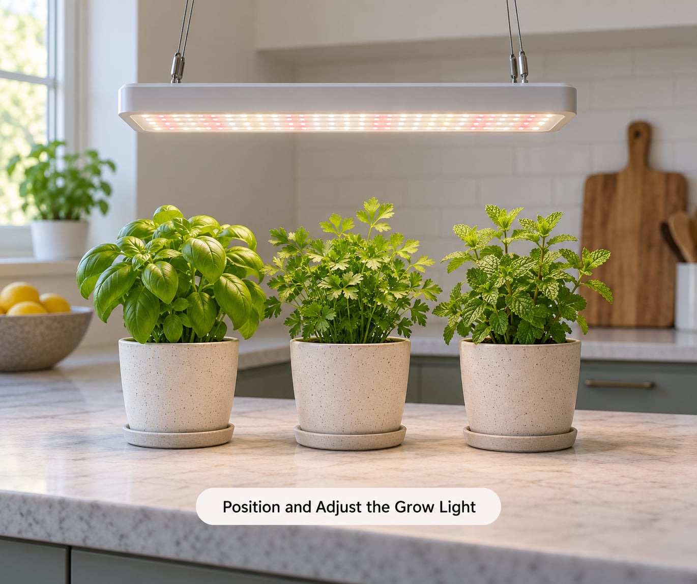 Position and Adjust the Grow Light