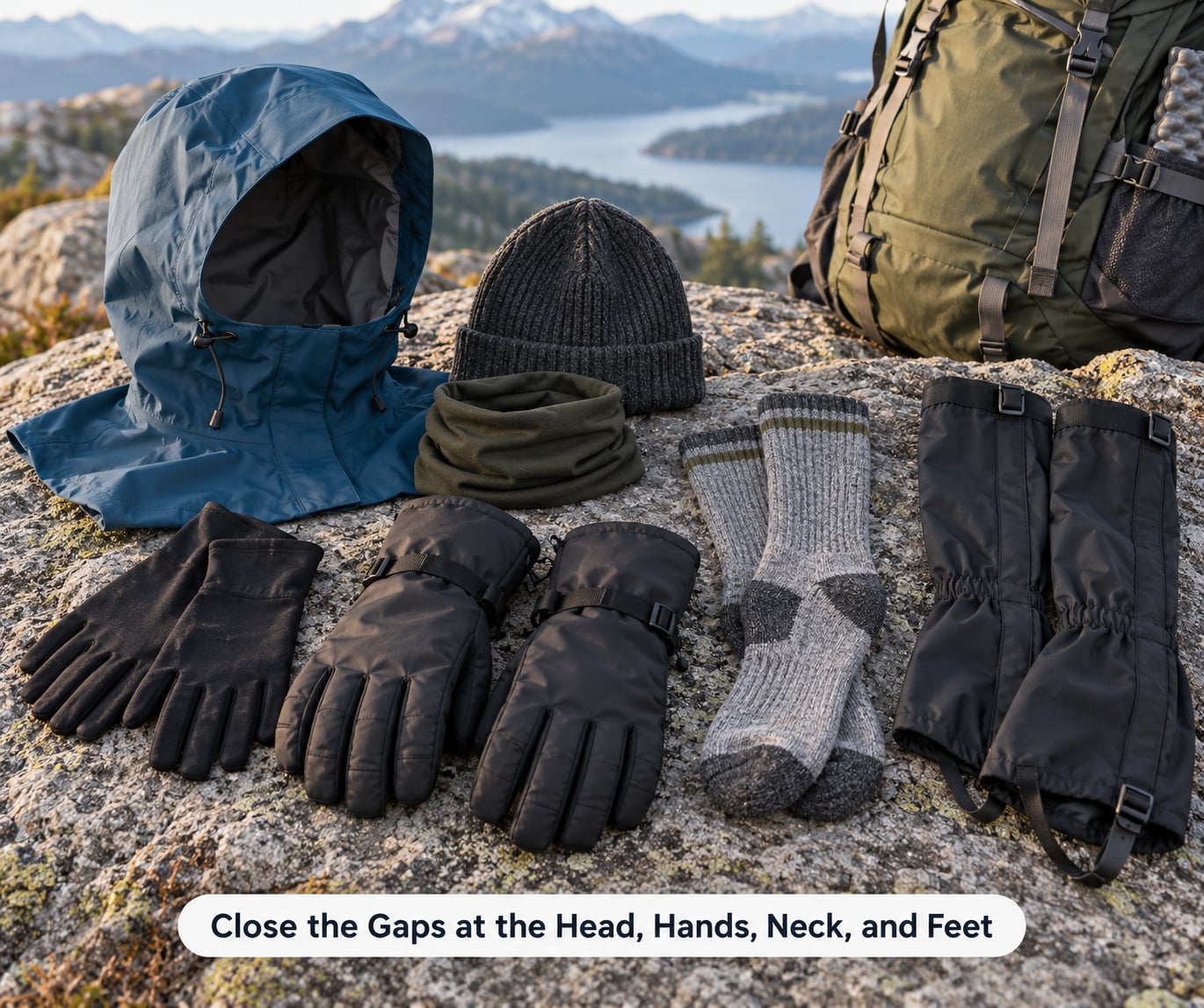 Close the Gaps at the Head, Hands, Neck, and Feet