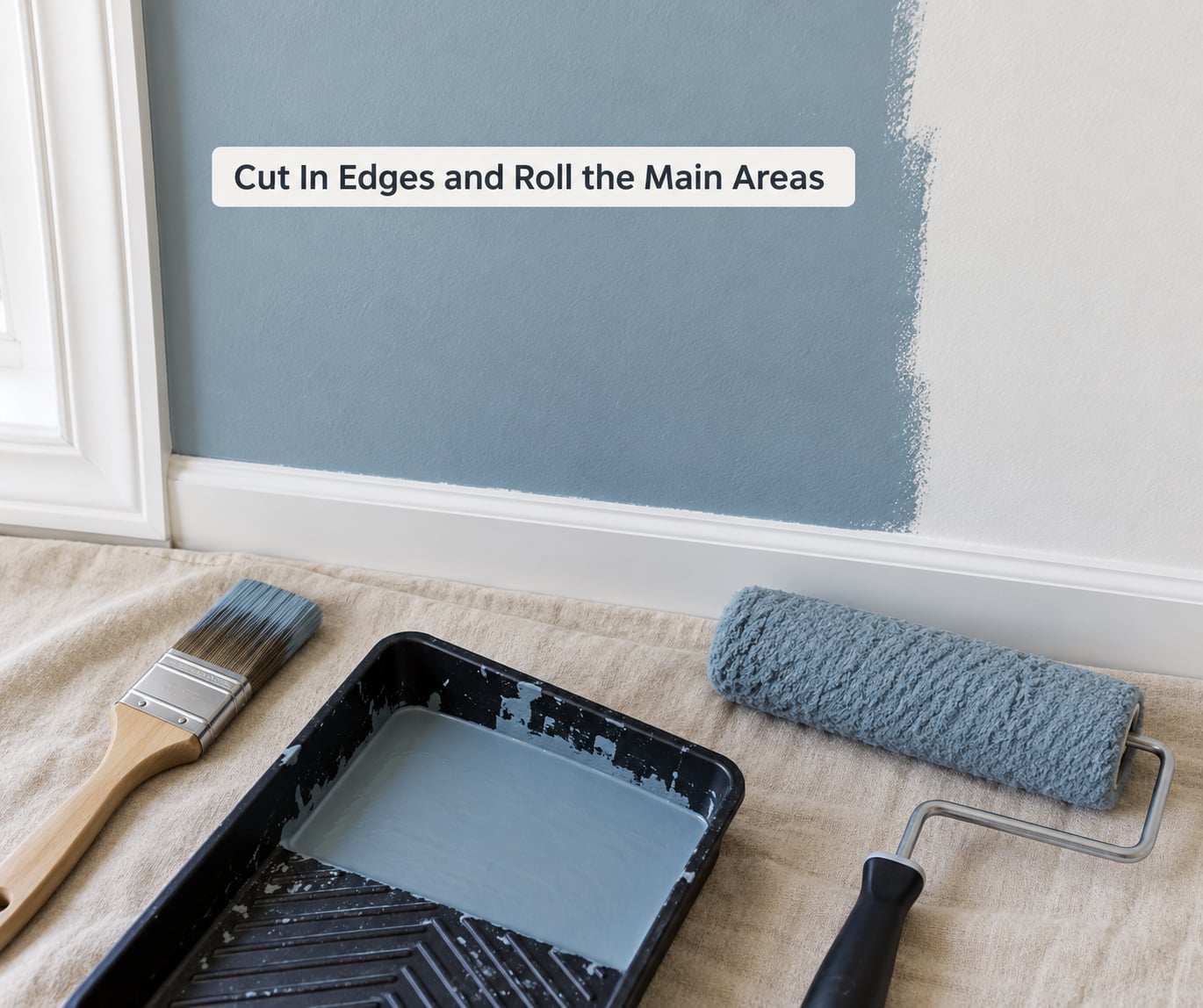 Cut In Edges and Roll the Main Areas