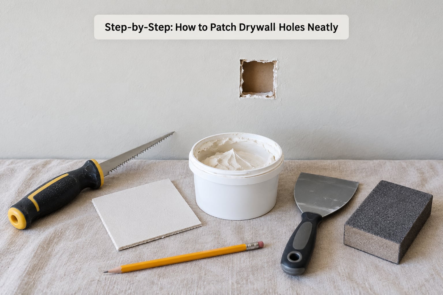 Step-by-Step: How to Patch Drywall Holes Neatly