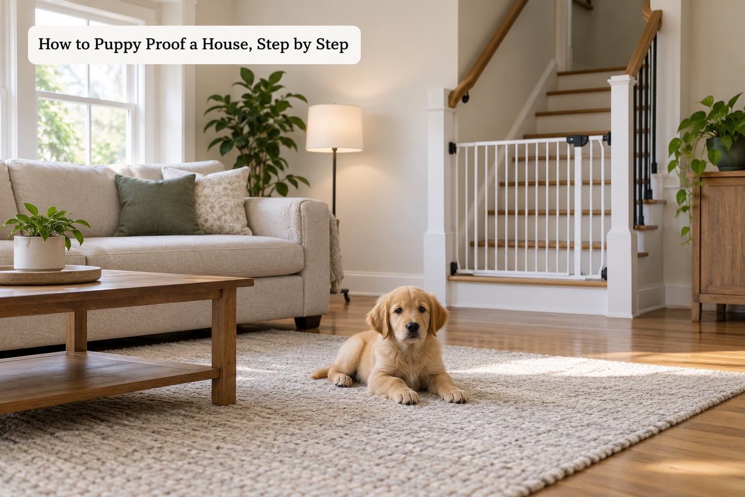 How to Puppy Proof a House, Step by Step