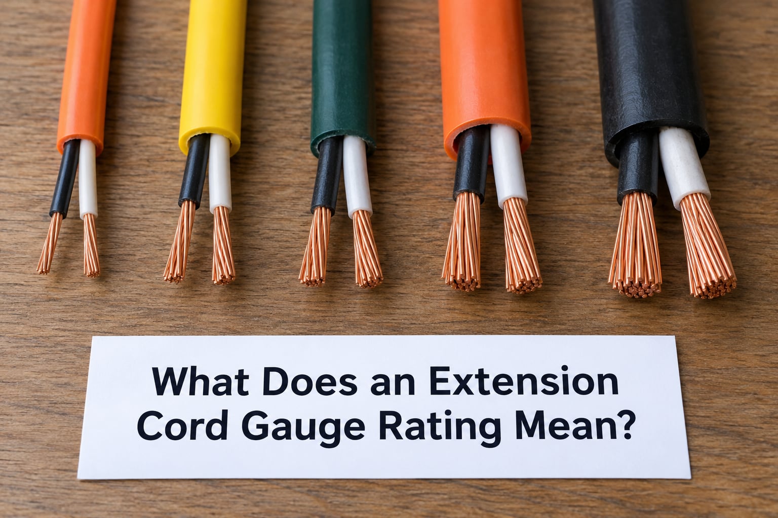 What Does an Extension Cord Gauge Rating Mean?