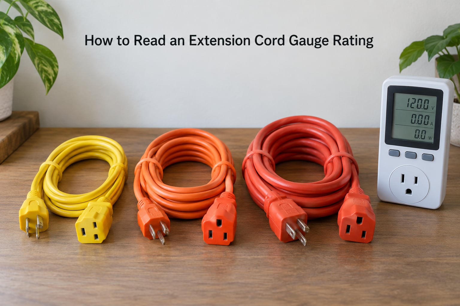 How to Read an Extension Cord Gauge Rating
