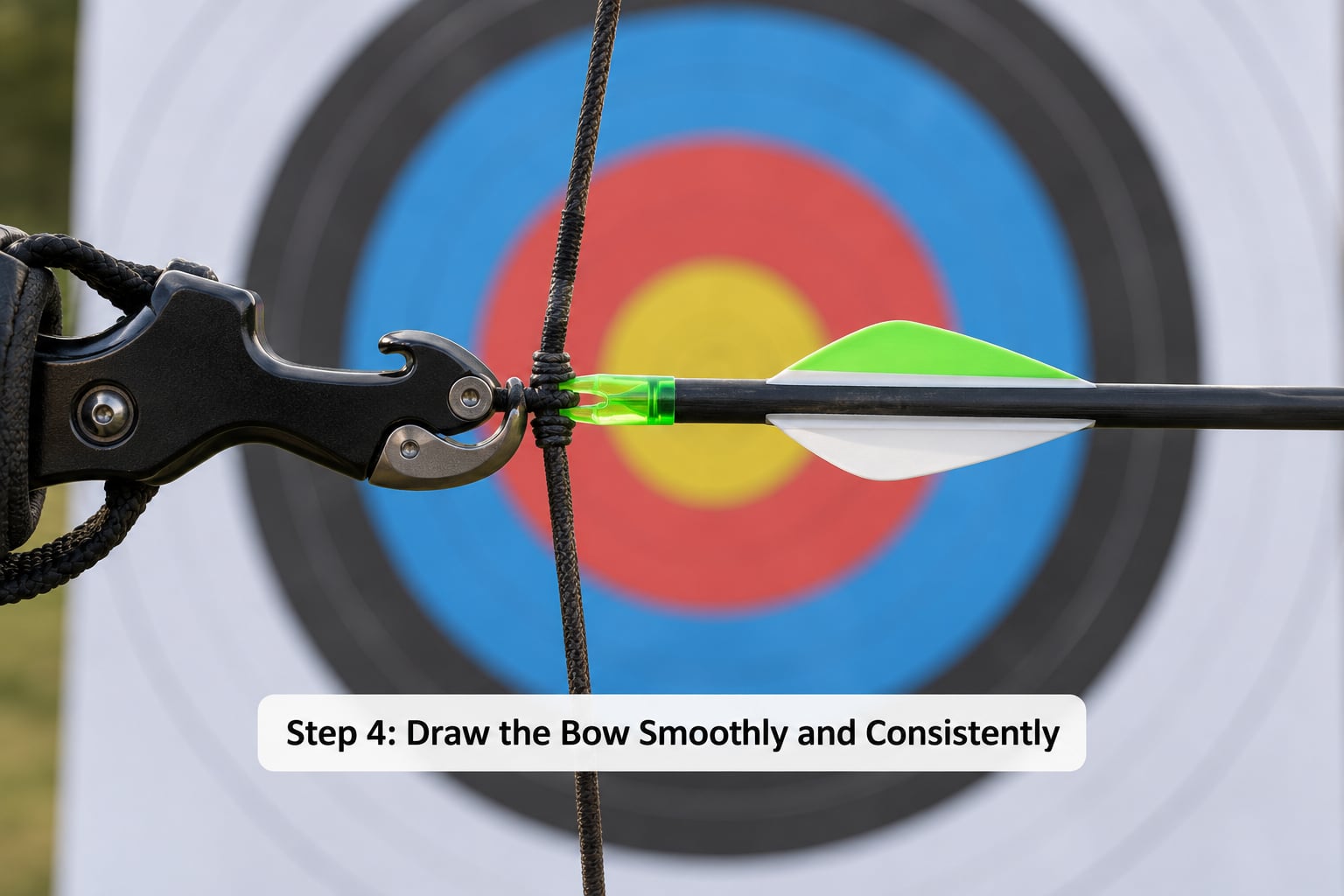 Step 4: Draw the Bow Smoothly and Consistently