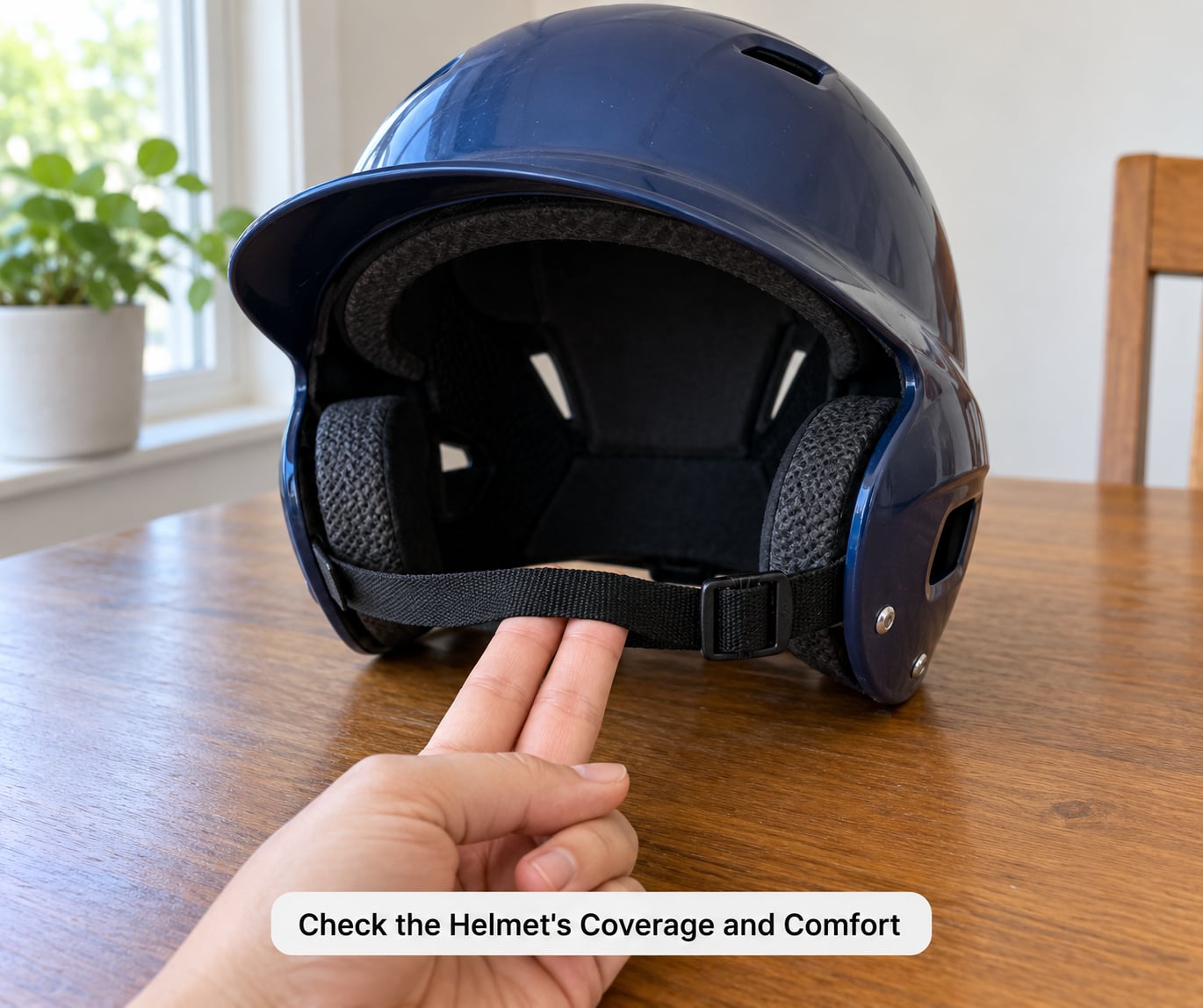 Check the Helmet's Coverage and Comfort