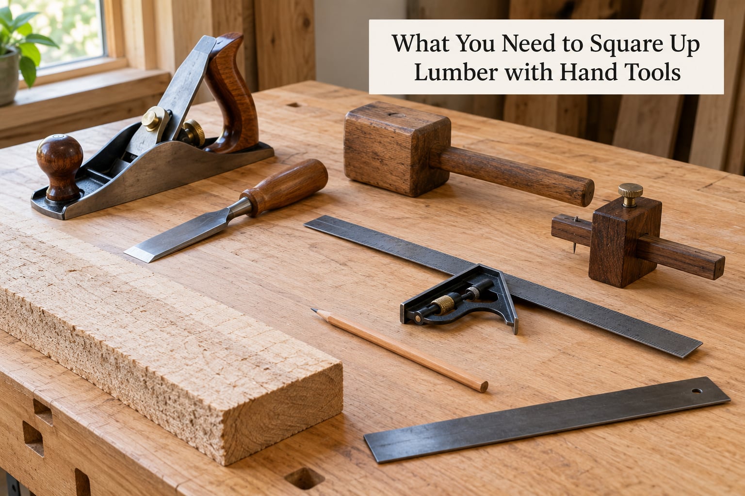 What You Need to Square Up Lumber with Hand Tools