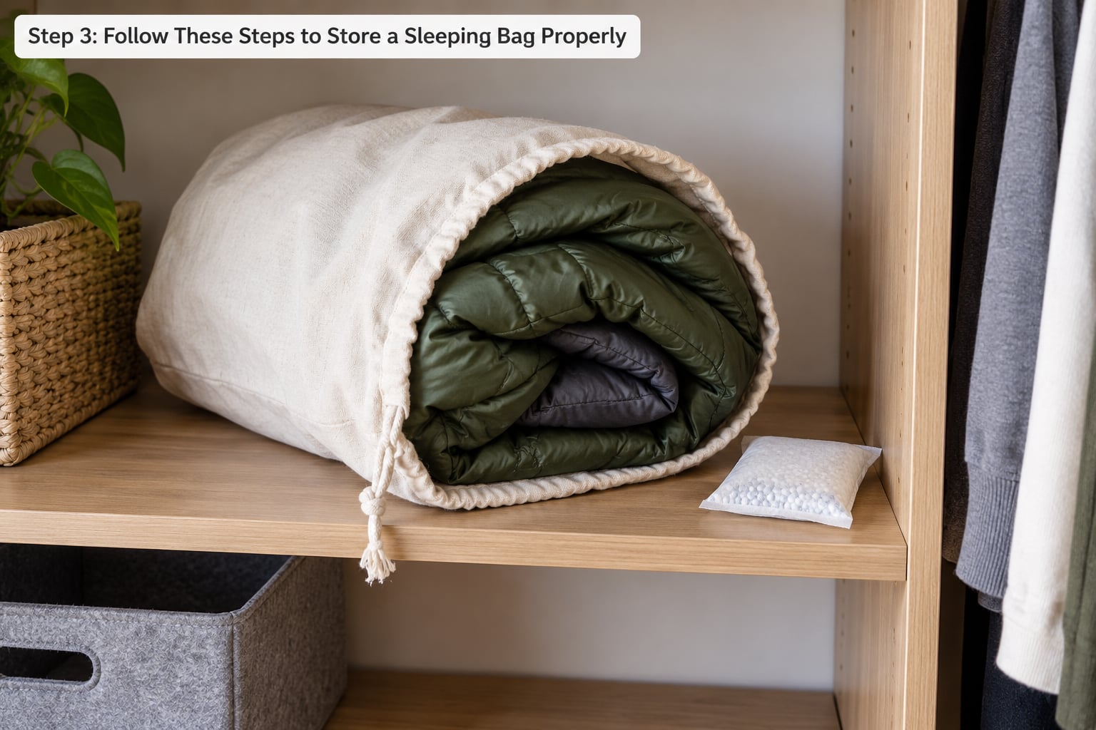 Step 3: Follow These Steps to Store a Sleeping Bag Properly