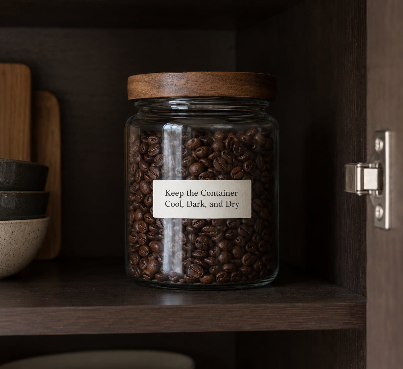 Keep the Container Cool, Dark, and Dry