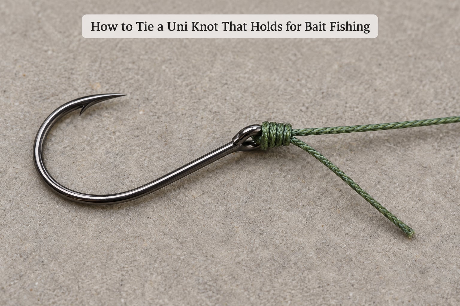 How to Tie a Uni Knot That Holds for Bait Fishing